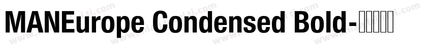 MANEurope Condensed Bold字体转换